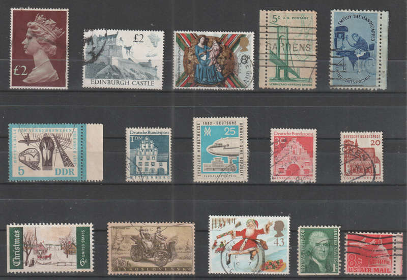 WORLD SELECTION BID PER STAMP TO TAKE ALL CARD EXCLUDED