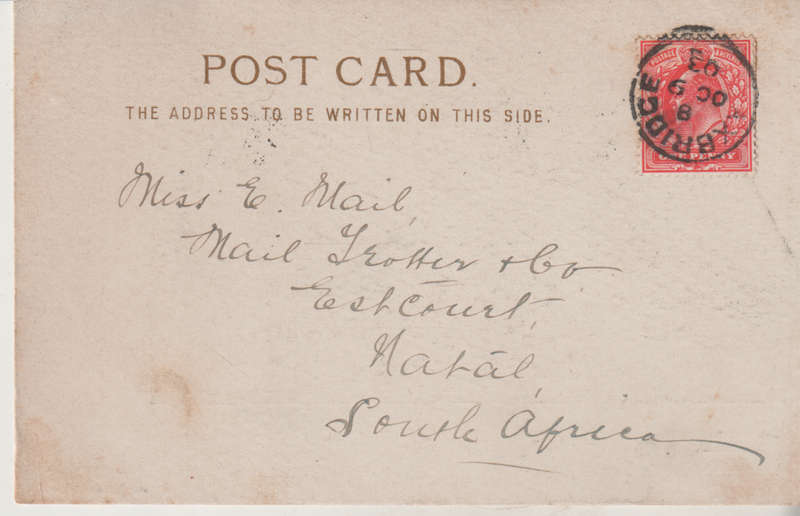 USED POST CARD 1903