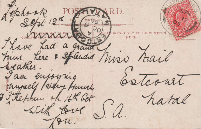 USED POST CARD 1905