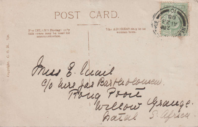 USED POST CARD 1908