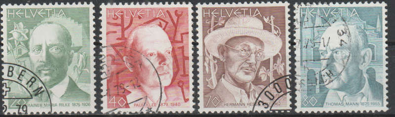 SWITZERLAND 1979 Portraits ULH SG 967-70