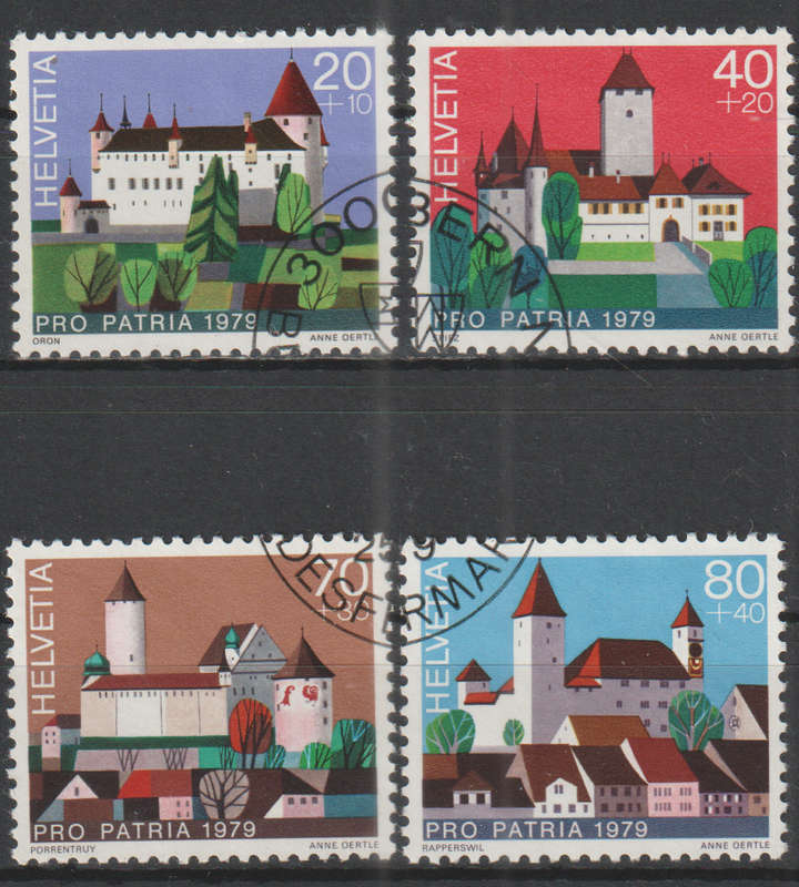 SWITZERLAND 1979 Pro Patria - Castles ULH SG 977-90