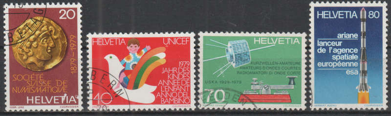 SWITZERLAND 1979 Anniversaries ULH SG 981-4