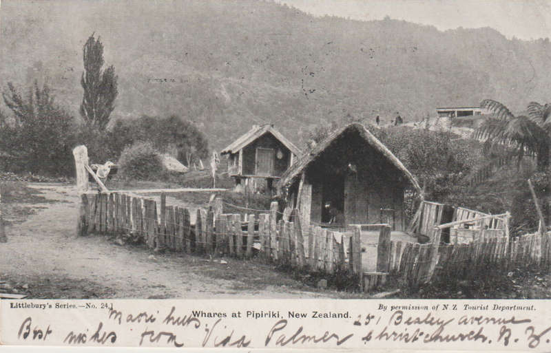 USED POST CARD WITH POSTAL HISTORY NEW ZEALAND 1904