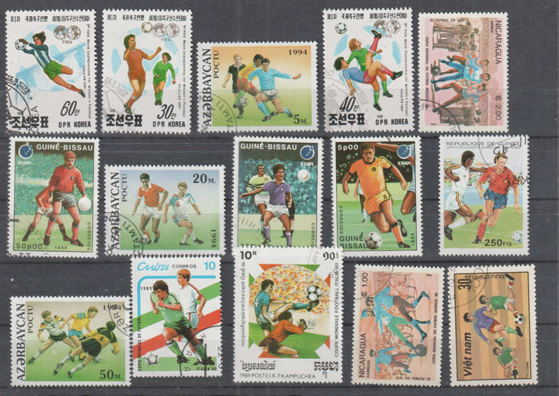 SOCCER SELECTION BID PER STAMP TO TAKE ALL CARD EXCLUDED