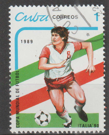 CUBA  1989 Football World Cup - Italy, 1990  CTO SG 3415