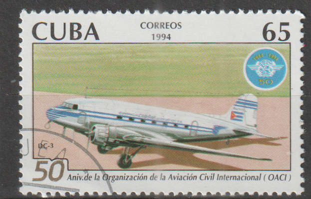 CUBA 1994 The 50th Anniversary of I.C.A.O CTO SG 3832