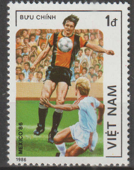 VIETNAM 1986 Football World Cup - Mexico 1986 UMM SG 921