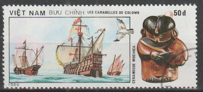 VIETNAM 1990 The 500th Anniversary of the Discovery of America by Columbus, 1992 CTO SG 1372