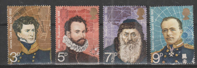 GB 1972 British Polar Explorers ULH SG 897-900