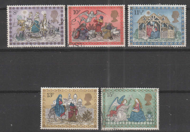 GB   1979 Christmas Stamps UNH SG1104-8