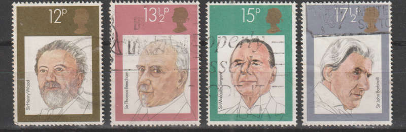 GB  1980 British Conductors UNH SG 1130-3