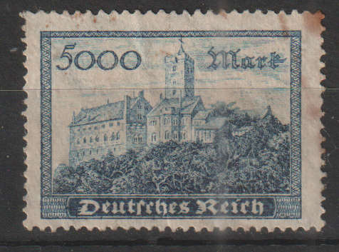 GERMAN EMPIRE  1923 Kölner Cathedral ULH SG 267