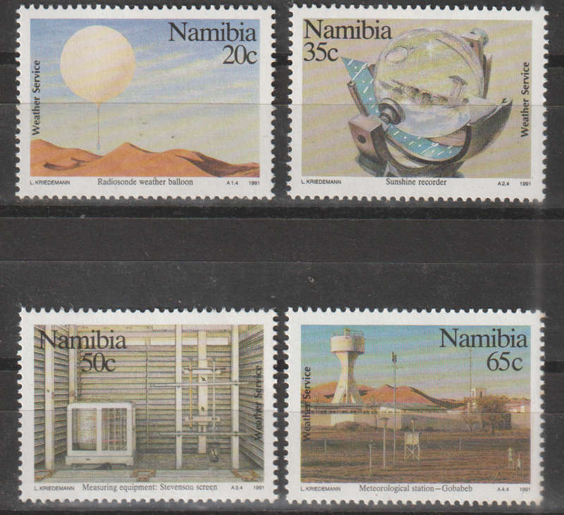 NAMIBIA  1991 The 100th Anniversary of Weather Service UMM