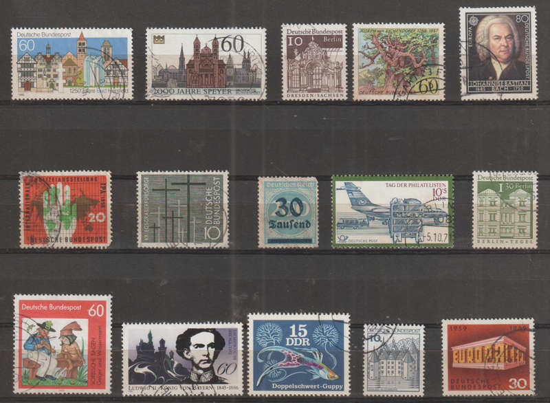 GERMANY SELECTION BID PER STAMP TO TAKE ALL CARD EXCLUDED