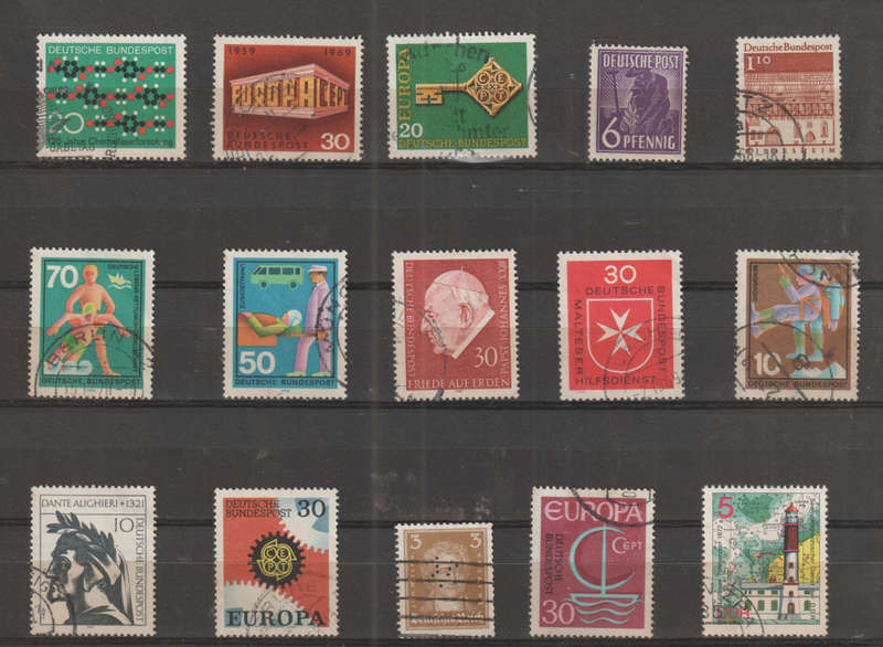 GERMANY SELECTION BID PER STAMP TO TAKE ALL CARD EXCLUDED