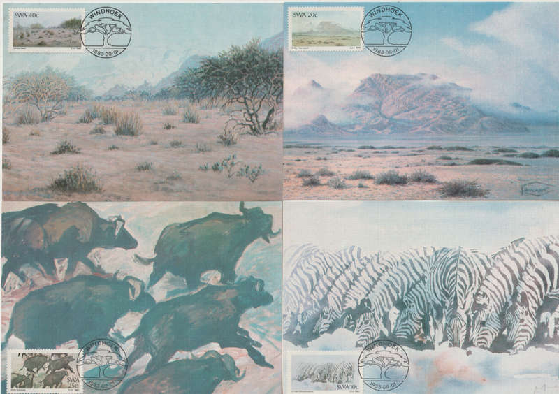 SWA 1983 Paintings MAXI CARD / POST CARD SET