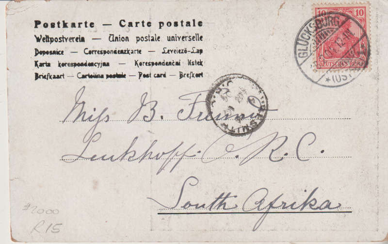 USED POST CARD WITH POSTAL HISTORY GERMAN REICH