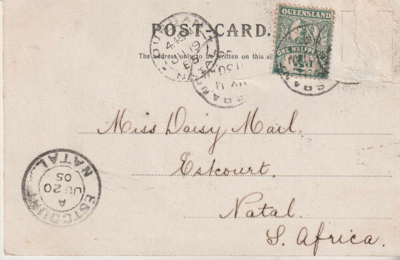 USED POST CARD 1905