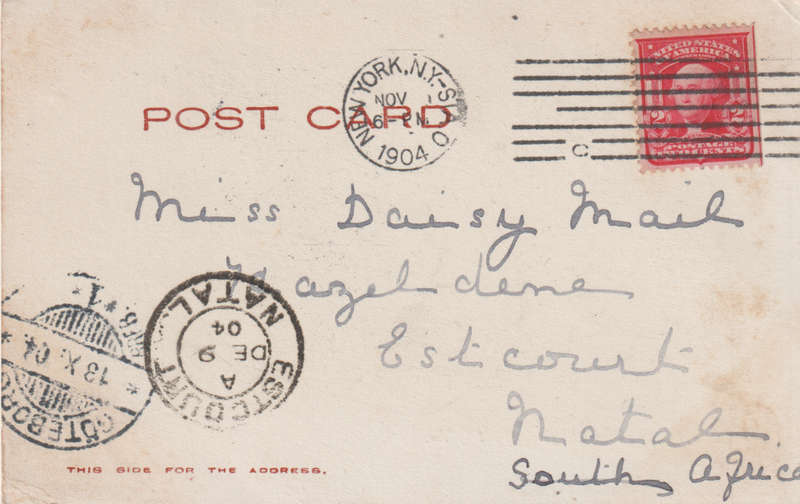 USED POST CARD USA 1904