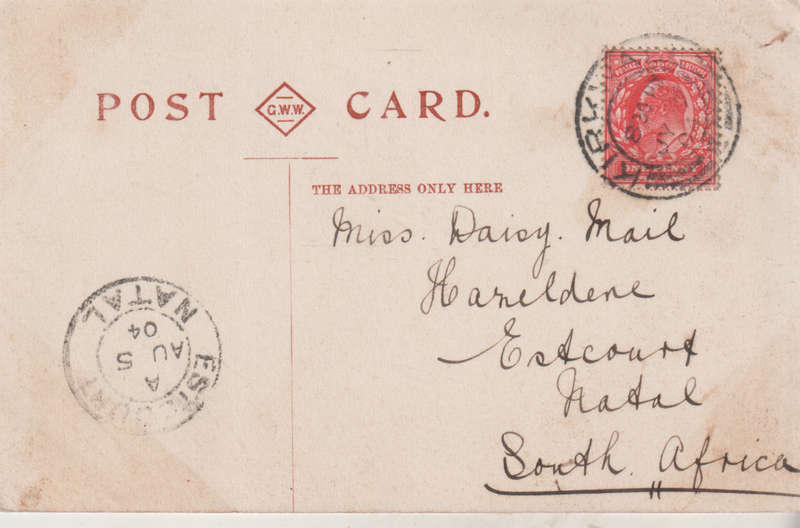 USED POST CARD UK 1904