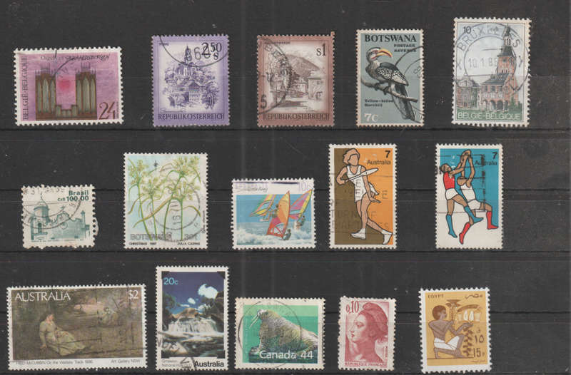 WORLD SELECTION BID PER STAMP TO TAKE ALL CARD EXCLUDED