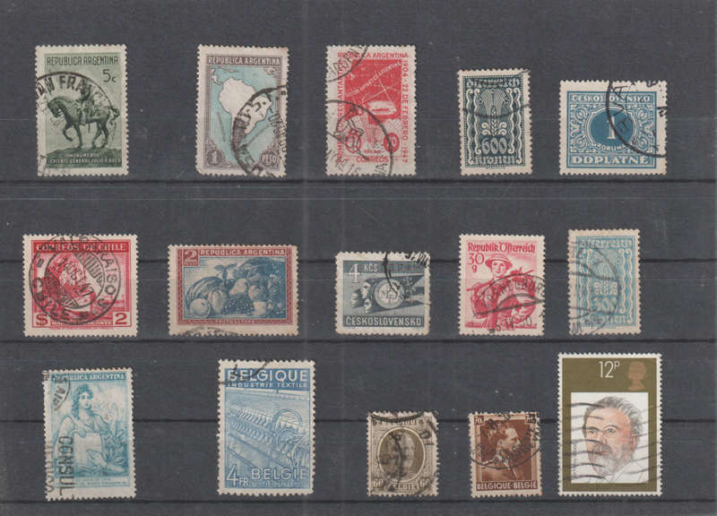 WORLD SELECTION BID PER STAMP TO TAKE ALL CARD EXCLUDED