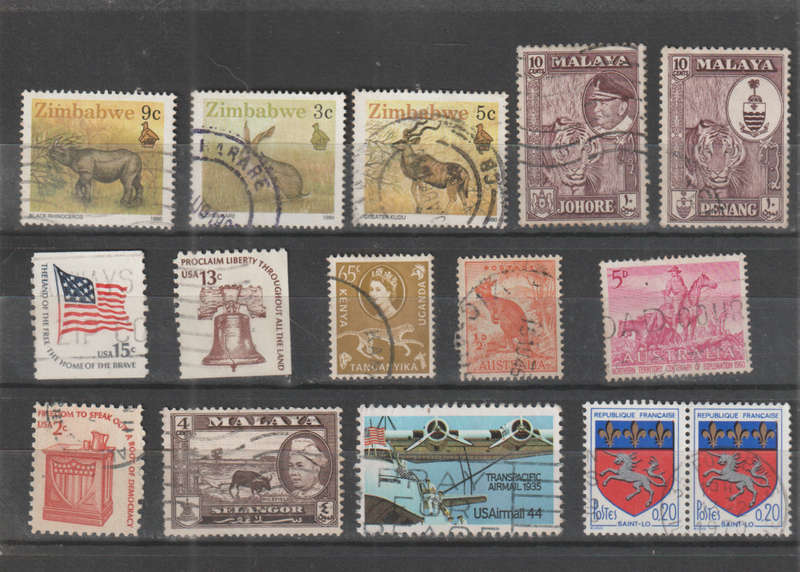 WORLD SELECTION BID PER STAMP TO TAKE ALL CARD EXCLUDED