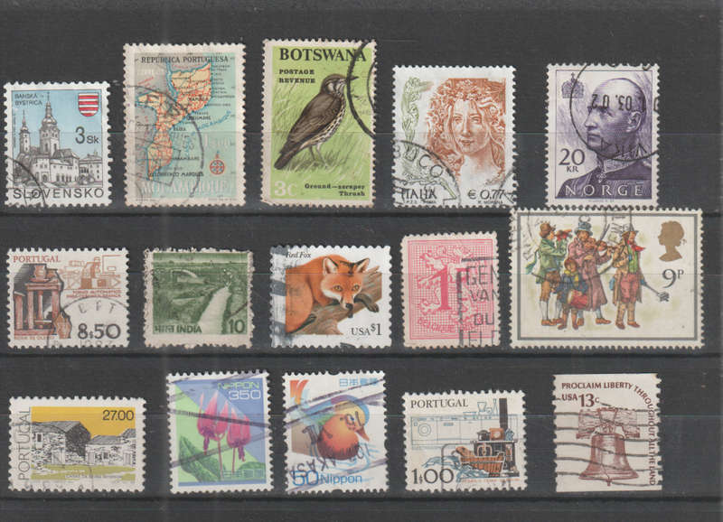 WORLD SELECTION BID PER STAMP TO TAKE ALL CARD EXCLUDED