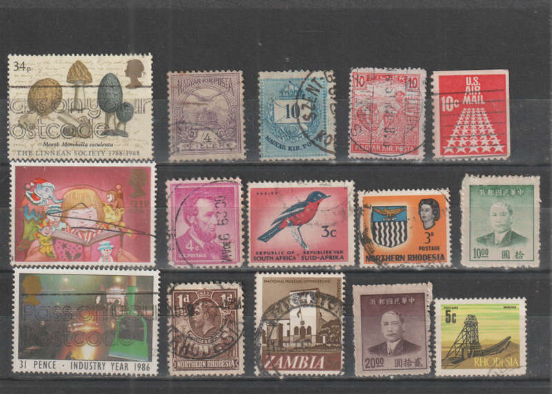WORLD SELECTION BID PER STAMP TO TAKE ALL CARD EXCLUDED