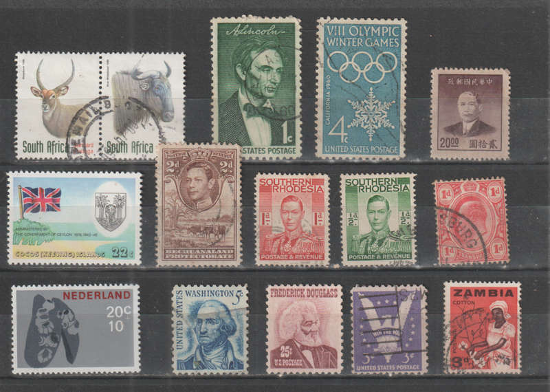 WORLD SELECTION BID PER STAMP TO TAKE ALL CARD EXCLUDED