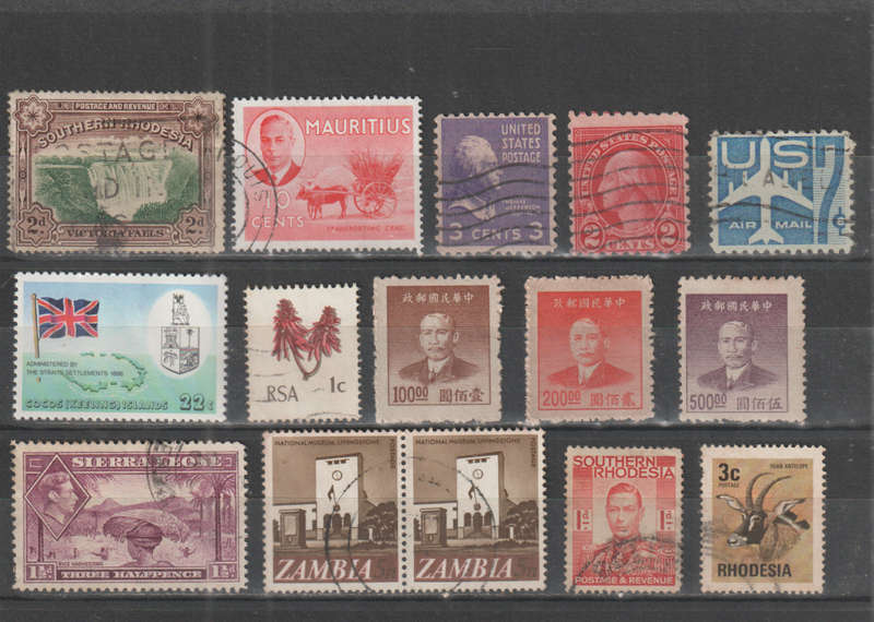 WORLD SELECTION BID PER STAMP TO TAKE ALL CARD EXCLUDED