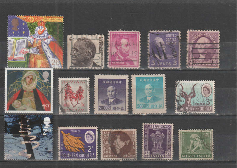 WORLD SELECTION BID PER STAMP TO TAKE ALL CARD EXCLUDED