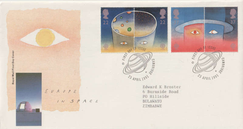 GB FDC 1991 EUROPA Stamps - European Aerospace