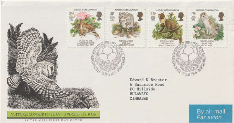 GB FDC 1986 EUROPA Stamps - Nature Conservation
