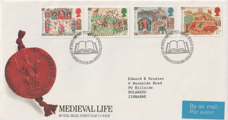 GB FDC 1986 The 900th Anniversary of the Domesday Book