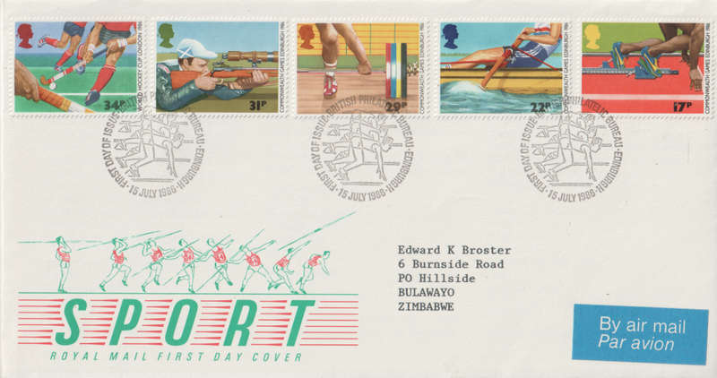 GB FDC  1986 Commonwealth Games