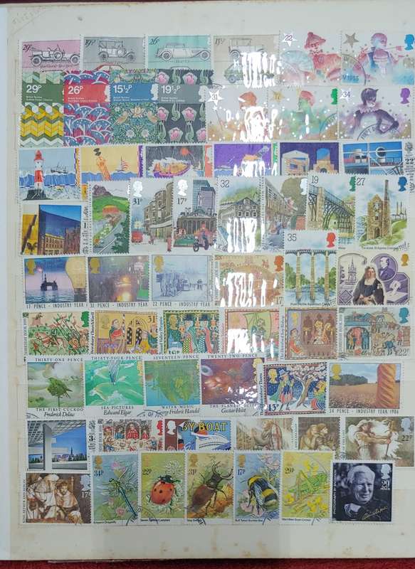 USED A4 STOCKBOOK FULL OF MIXED WORLDS STAMPS 12/24 PAGES