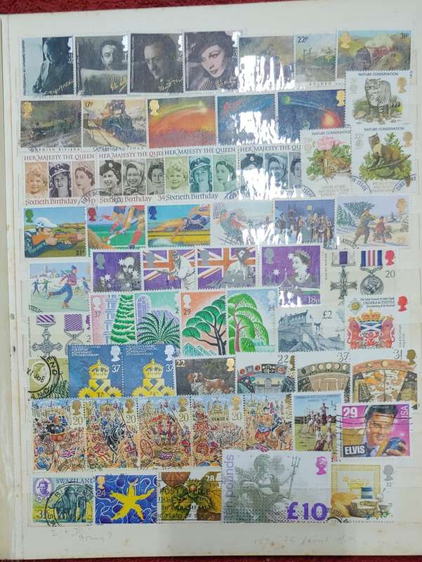 USED A4 STOCKBOOK FULL OF MIXED WORLDS STAMPS 12/24 PAGES