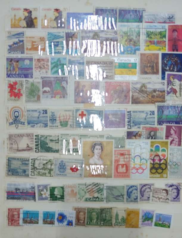 USED A4 STOCKBOOK FULL OF MIXED WORLDS STAMPS 12/24 PAGES