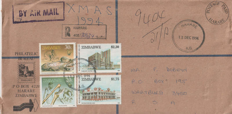 ZIMBABWE POSTAL HISTORY