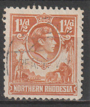 NORTHERN RHODESIA   1938 King George VI  SACC 30