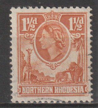NORTHERN RHODESIA 1953 H.R.H. The Queen Elizabeth II ULH SACC 63