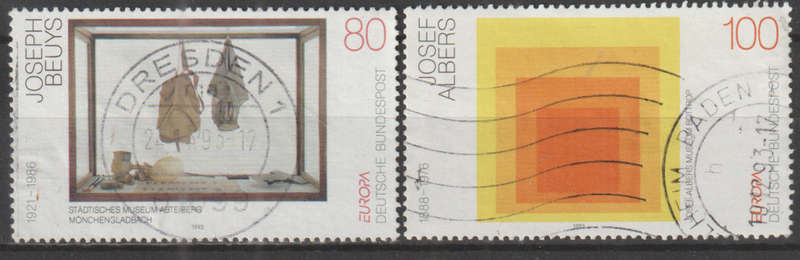 GERMANY 1993 EUROPA Stamps - Contemporary Art UNH SG 2518/9