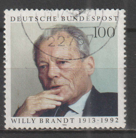 GERMANY 1993 The 80th Anniversary of the Birth of Willy Brandt, Politician UNH SG 2549