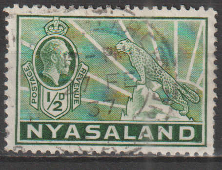NYASALAND 1934 -1935 Leopard UNH SG 114