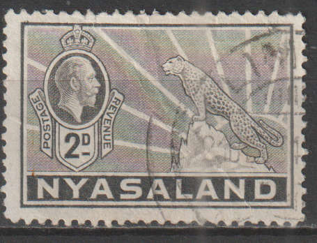 NYASALAND 1934 -1935 Leopard UNH SG 117