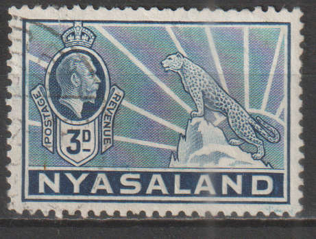 NYASALAND 1934 -1935 Leopard UNH SG 118