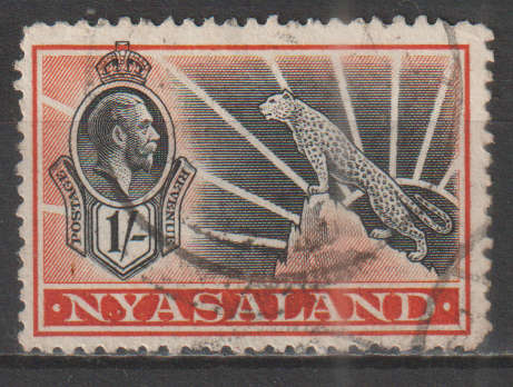 NYASALAND 1934 -1935 Leopard UNH SG 122