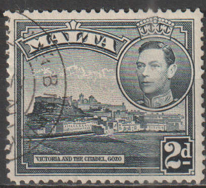 MALTA 1938 King George VI and Local Motifs ULH SG 221
